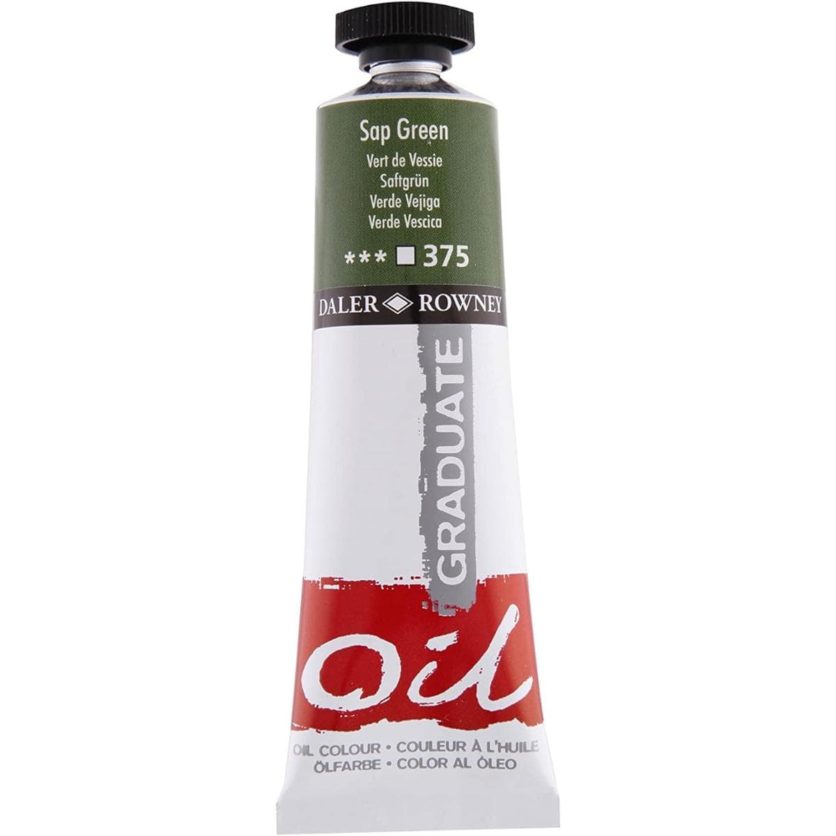 Tinta Óleo Graduate - Daler & Rowney 38ml - Cores Sap Green Daler & Rowney