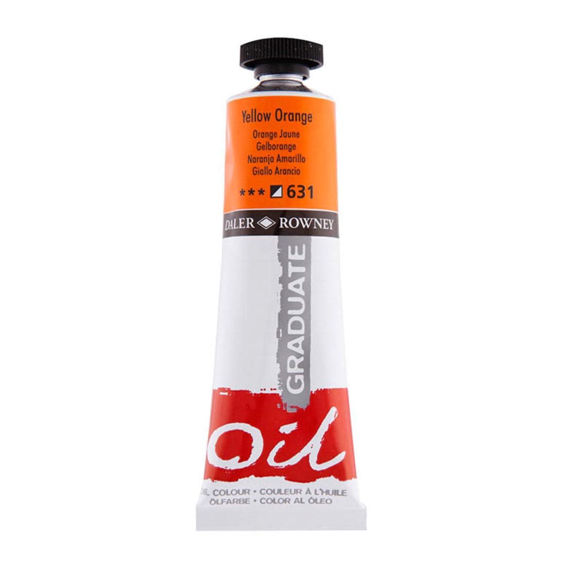 Tinta Óleo Graduate - Daler & Rowney 38ml - Cores Yellow Orange Daler & Rowney