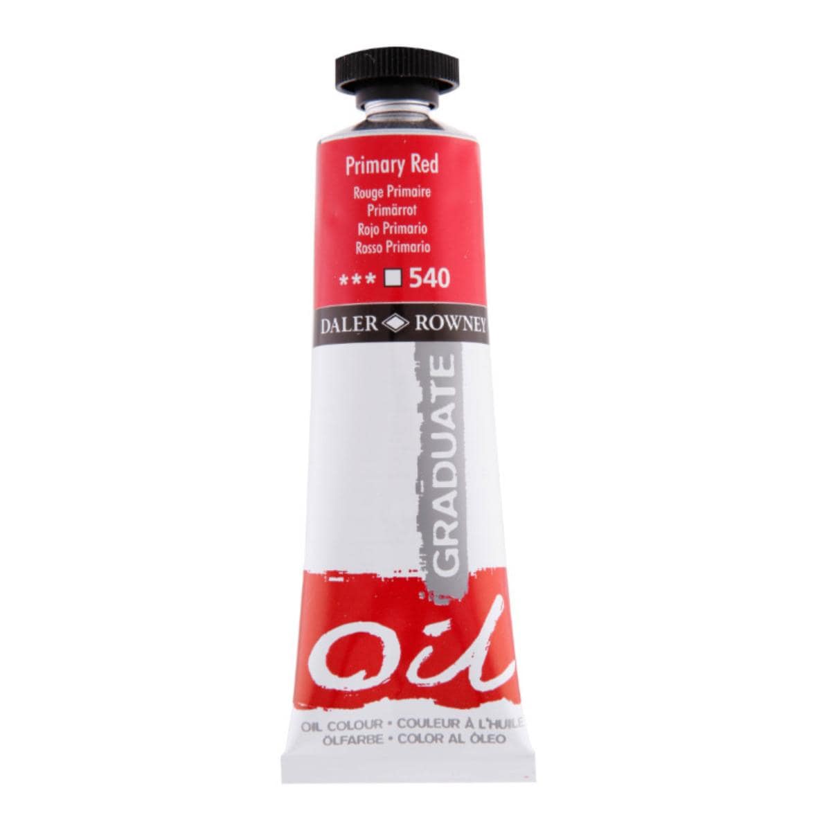 Tinta Óleo Graduate - Daler & Rowney 38ml - Cores Vermelho Daler & Rowney