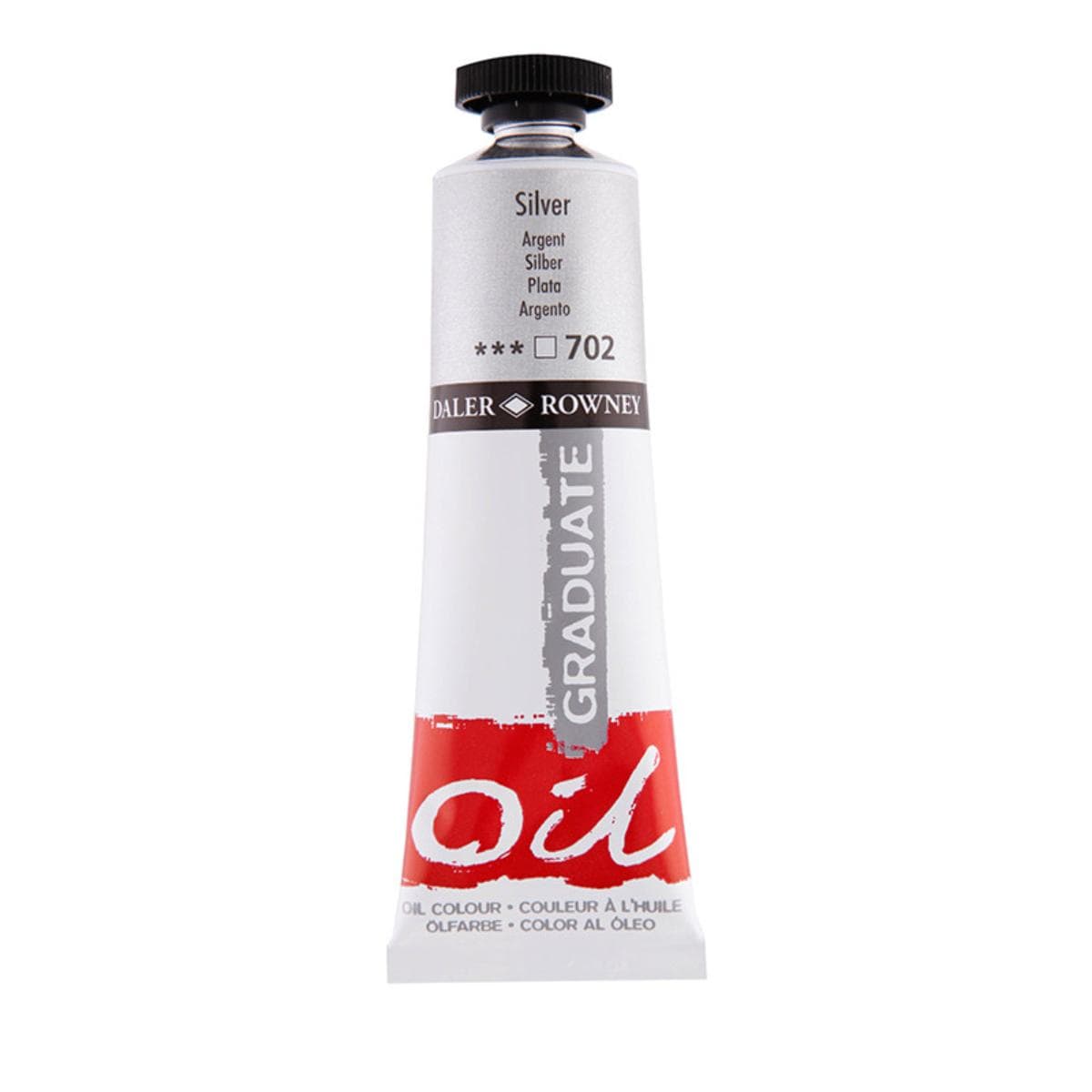 Tinta Óleo Graduate - Daler & Rowney 38ml - Cores Silver Daler & Rowney