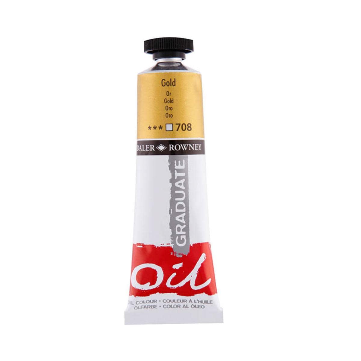 Tinta Óleo Graduate - Daler & Rowney 38ml - Cores Gold Daler & Rowney