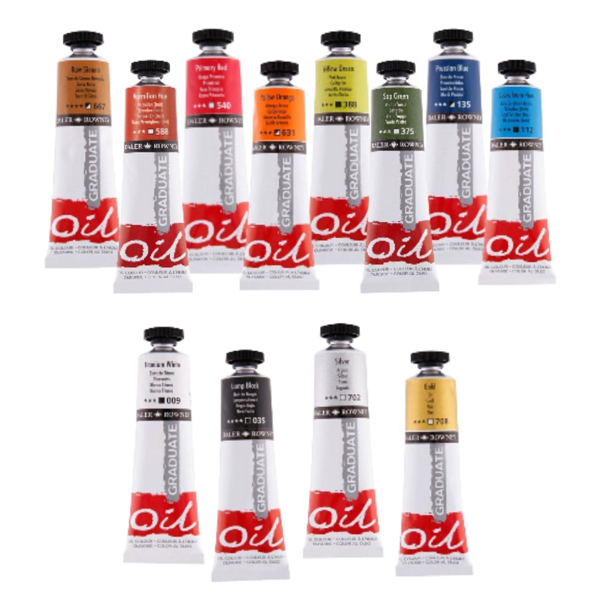 Tinta Óleo Graduate - Daler & Rowney 38ml - Cores Daler & Rowney