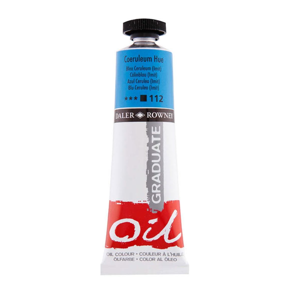 Tinta Óleo Graduate - Daler & Rowney 38ml - Cores Cerulean Blue Daler & Rowney