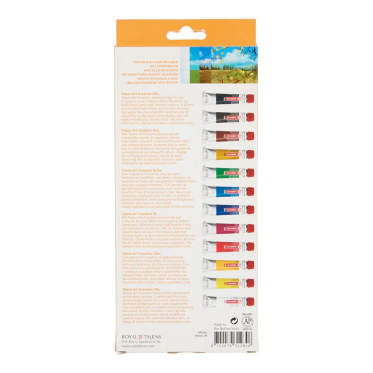Tinta Oleo Talens Art Creation - 12 Cores - 12ml Talens