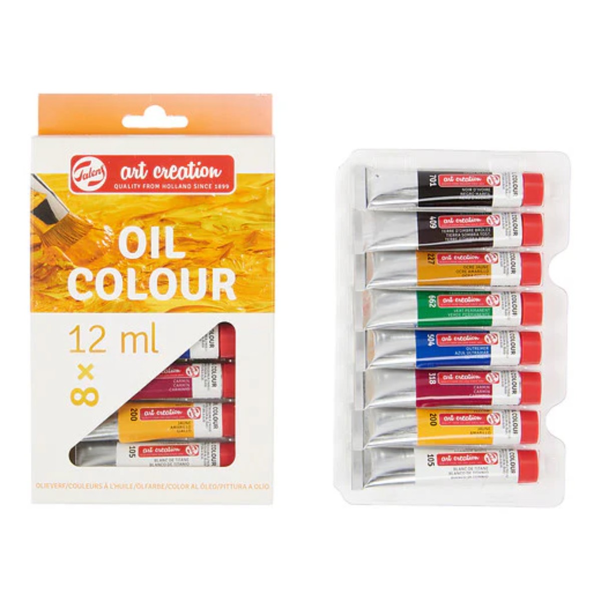 Tinta Oleo Talens Art Creation - 8 Cores - 12ml Talens