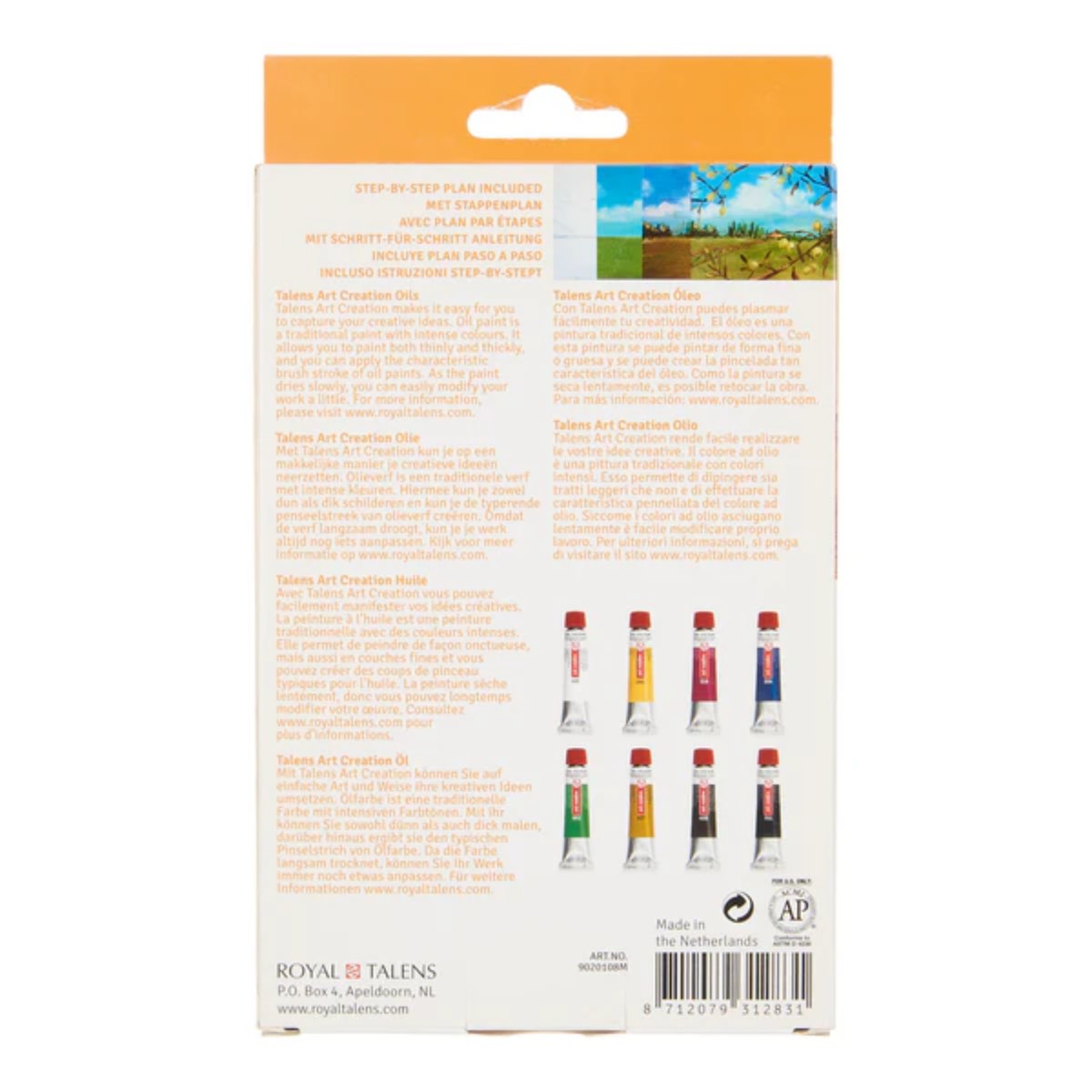 Tinta Oleo Talens Art Creation - 8 Cores - 12ml Talens