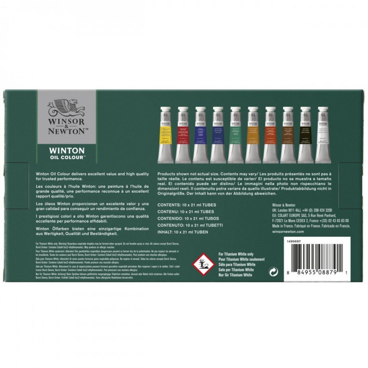 Tinta Óleo Winsor & Newton Winton - 10 Cores - 21ml Livraria Skilo