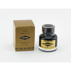 Tinta para Caneta Tinteiro Diamine Registrar's Ink Blue Black 30ml - Permanente