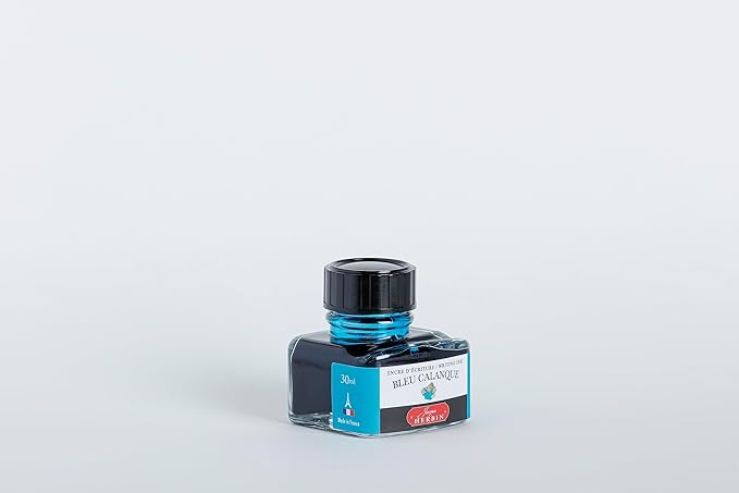 Tinta para Caneta Tinteiro Herbin 30ml - Blue Calanque Jacques Herbin
