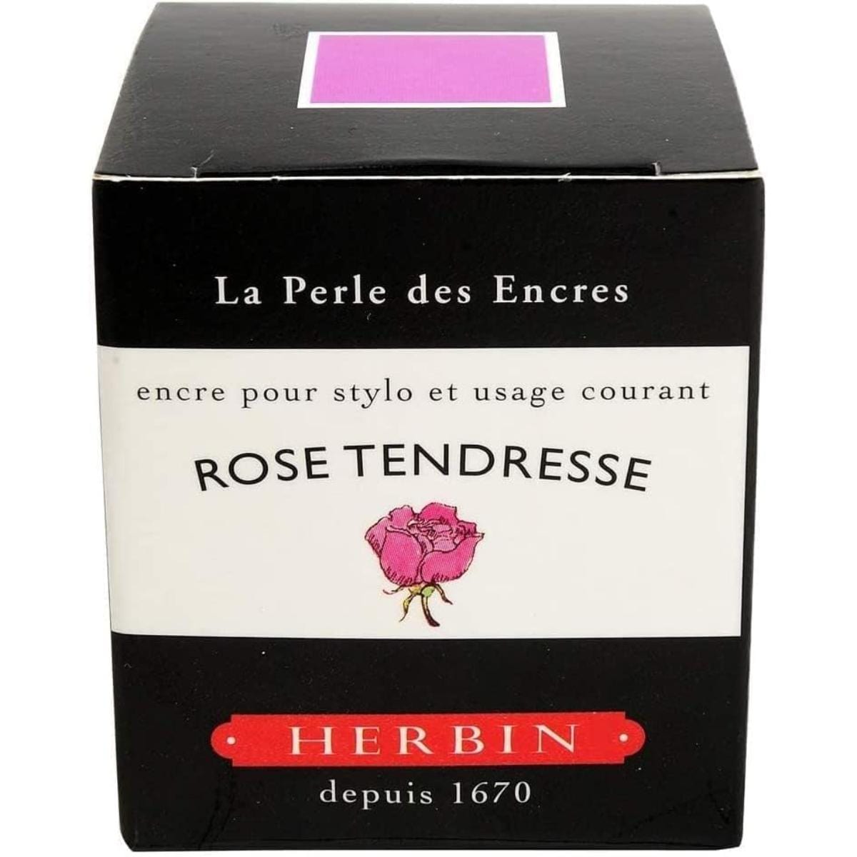 Tinta Para Caneta Tinteiro Herbin 30ml - Rose Tendresse J Herbin