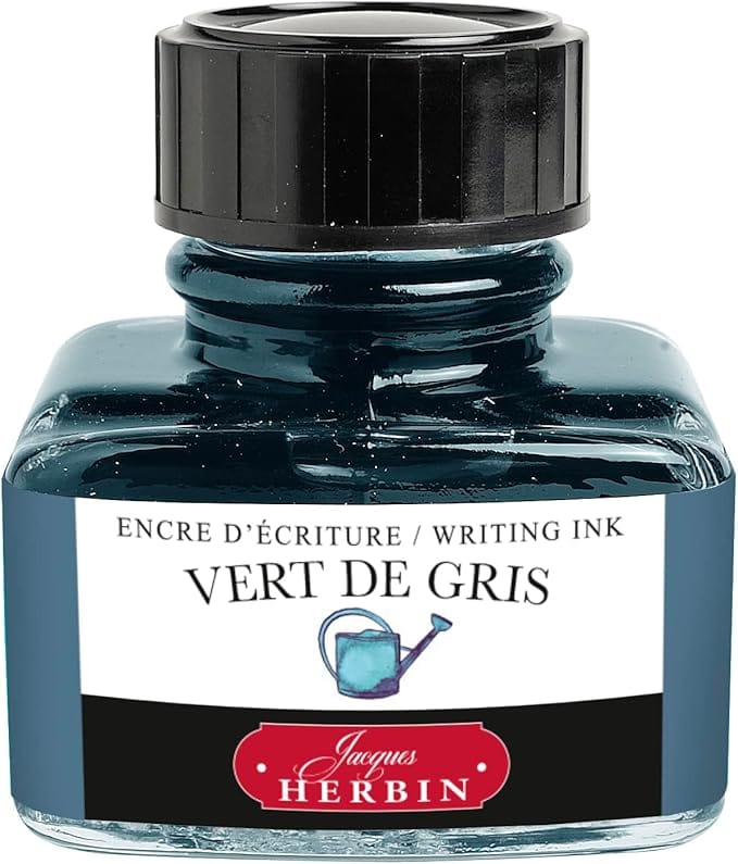 Tinta para Caneta Tinteiro Herbin 30ml - Vert De Gris Jacques Herbin