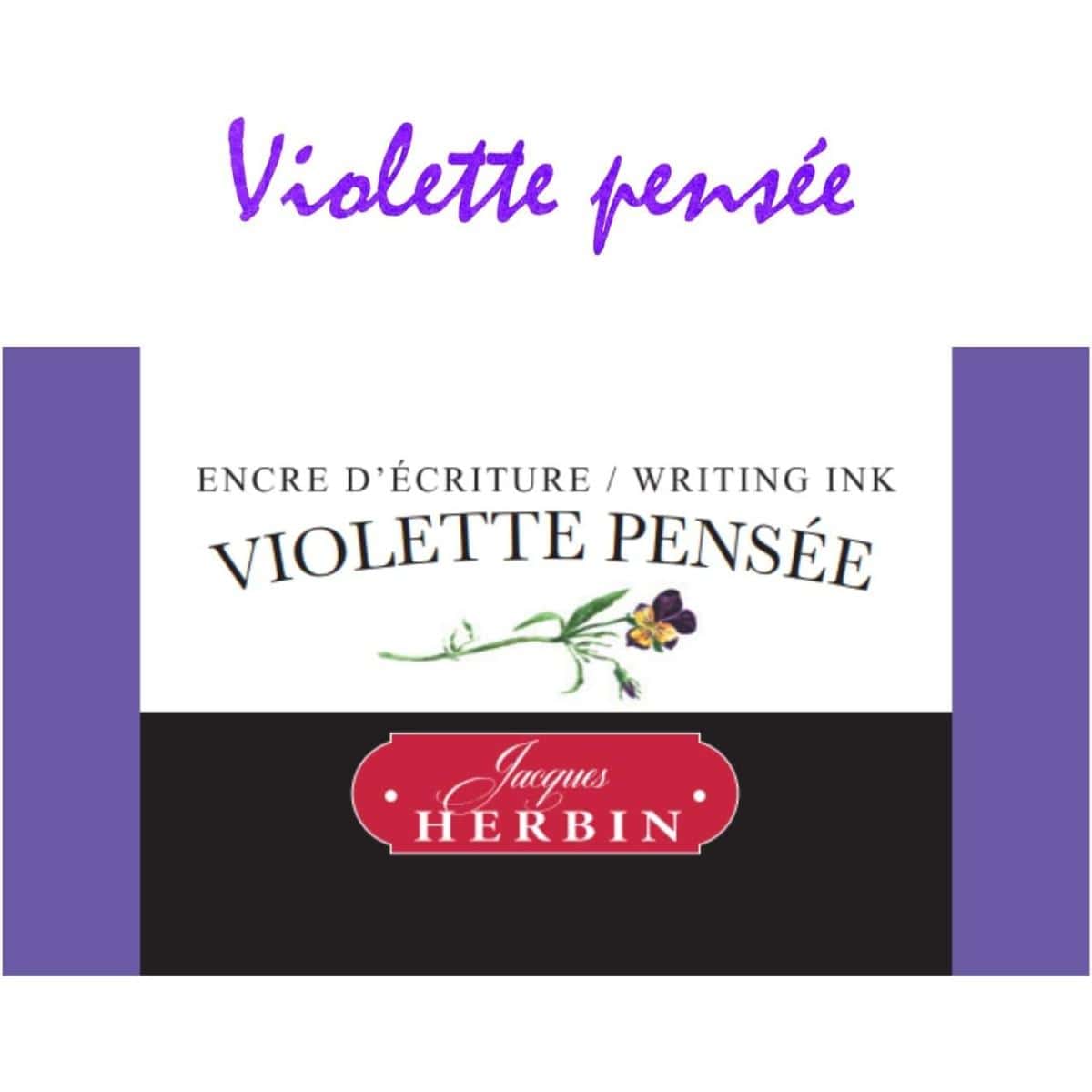 Tinta Para Caneta Tinteiro Herbin 30ml - Violette Pensee J Herbin