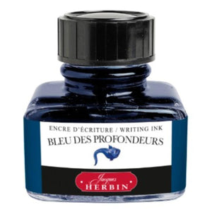 Tinta para Caneta Tinteiro Herbin Bleu Des Profondeurs - 30ml