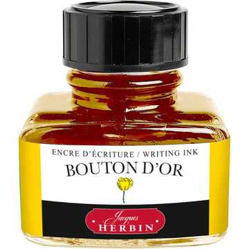 Tinta Para Caneta Tinteiro Herbin - Bouton Dor - 30ml J Herbin