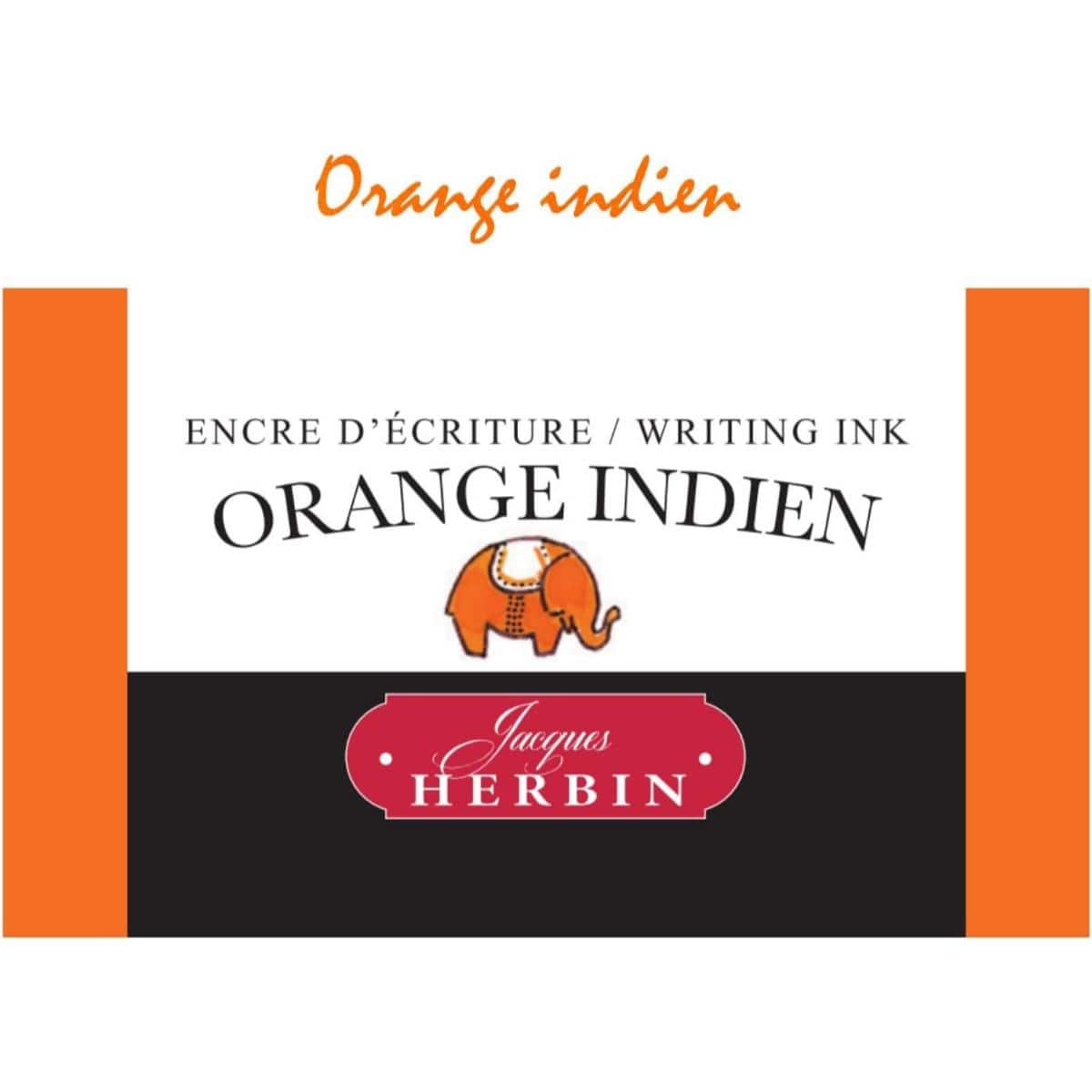 Tinta Para Caneta Tinteiro Herbin - Orange Indien - 30ml J Herbin