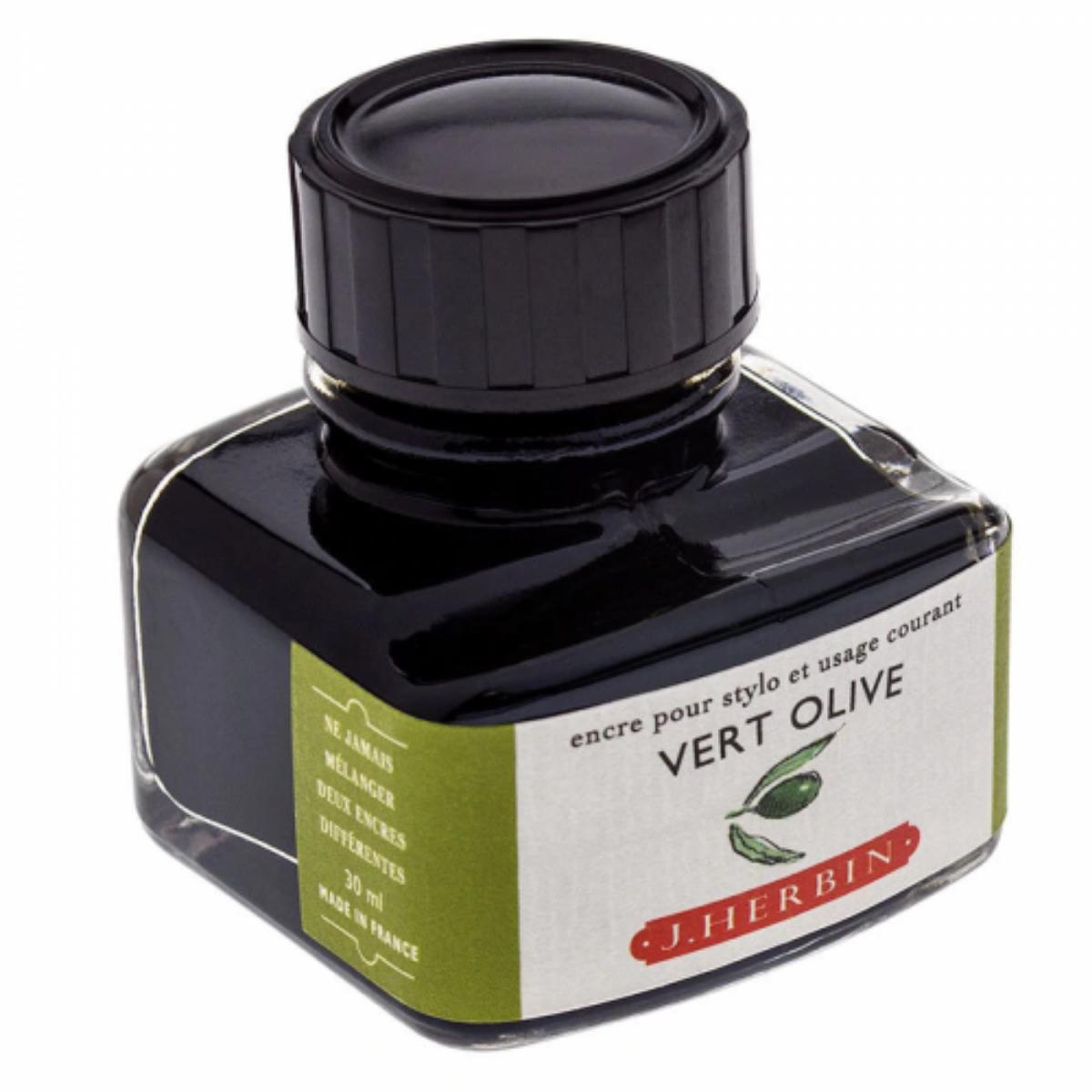 Tinta Para Caneta Tinteiro Herbin Vert Olive - 30ml Jacques Herbin