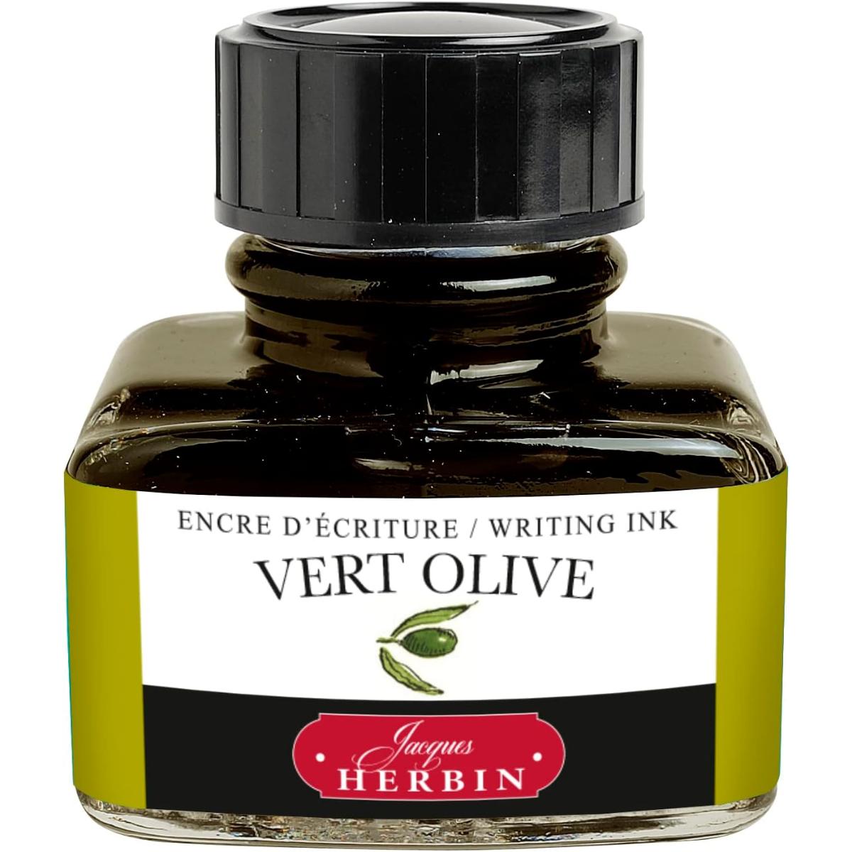 Tinta Para Caneta Tinteiro Herbin Vert Olive - 30ml Jacques Herbin
