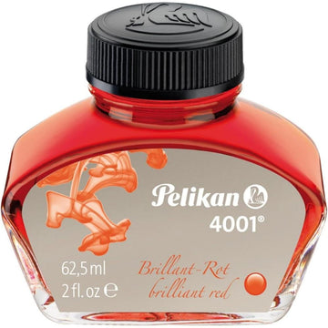 Tinta Para Caneta Tinteiro Pelikan 4001 - Vermelha - 62,5ml - 329169 Pelikan