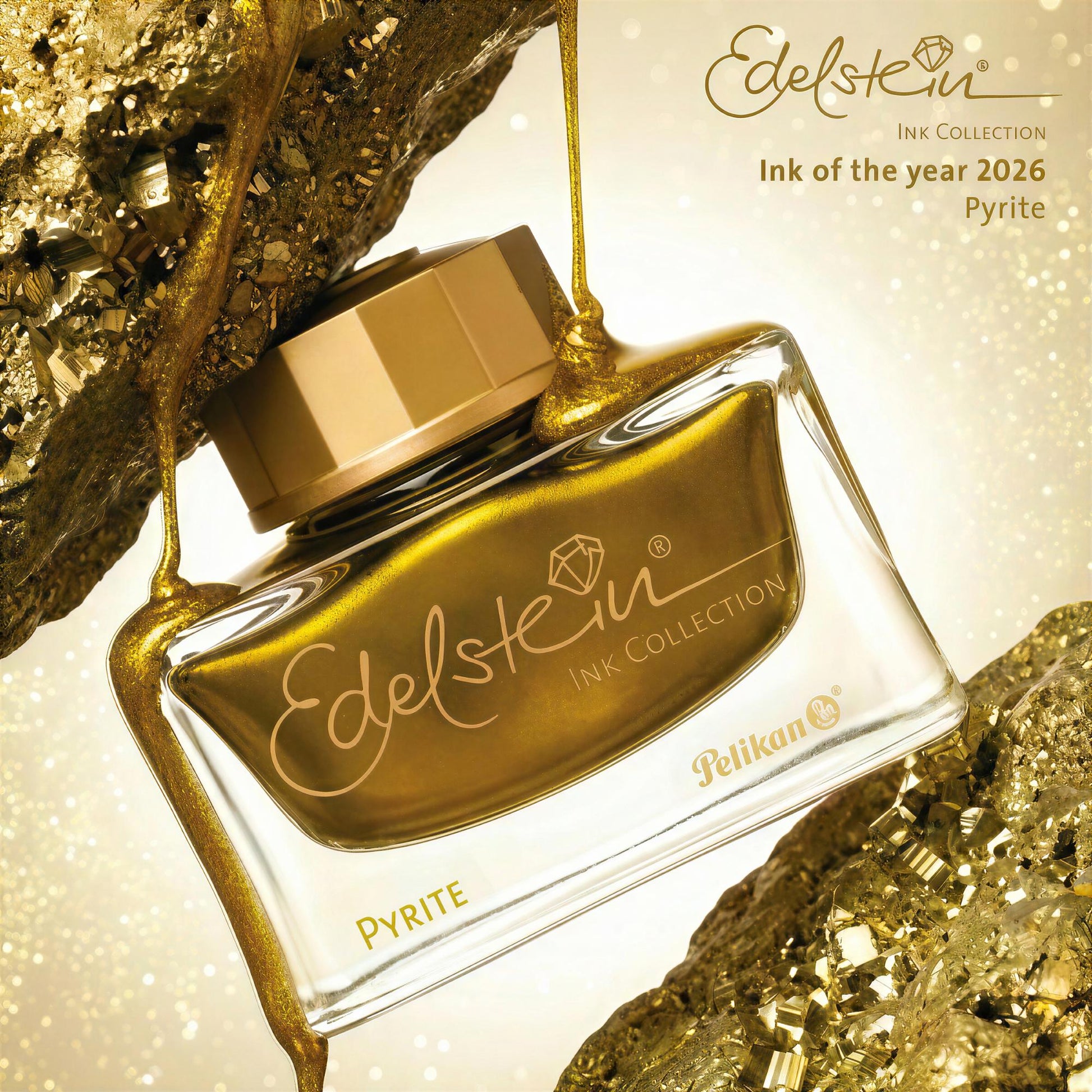 Tinta Para Caneta Tinteiro Pelikan Edelstein - Pyrite - 50ml Pelikan