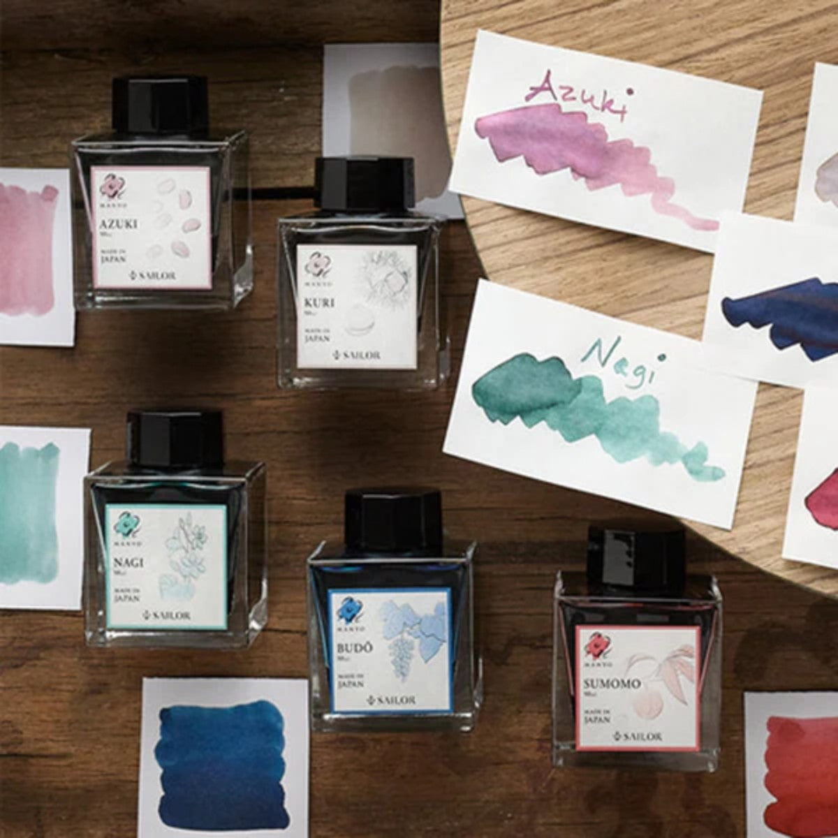 Tinta Para Caneta Tinteiro Sailor Manyo - Azuki - 50ml Sailor