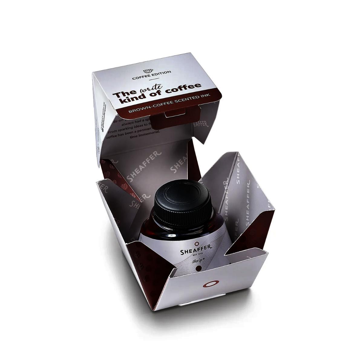 Tinta Para Caneta Tinteiro Sheaffer Skrip - Coffee 50ml com Aroma Sheaffer