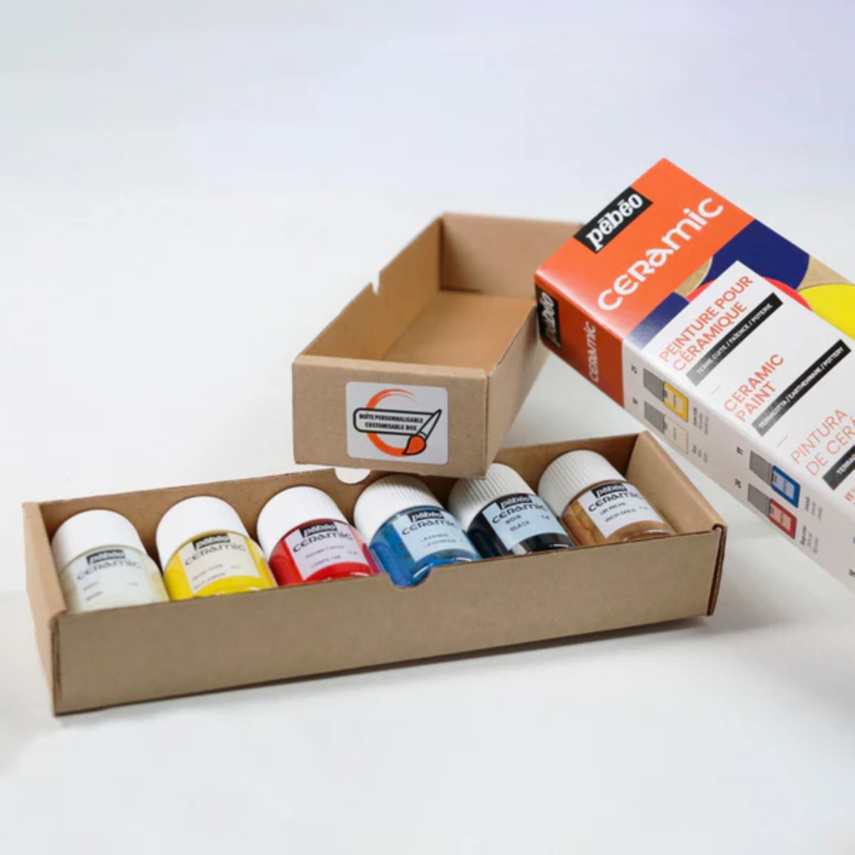 Tinta Para Cerâmica Pebeo Initiation - Conjunto com 6 x 20ml Livraria Skilo