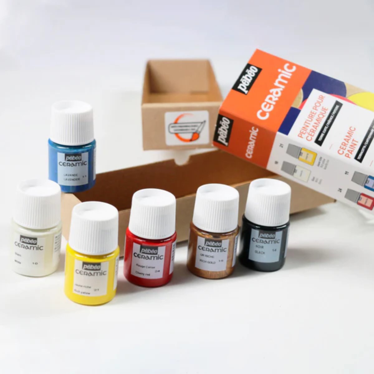 Tinta Para Cerâmica Pebeo Initiation - Conjunto com 6 x 20ml Livraria Skilo