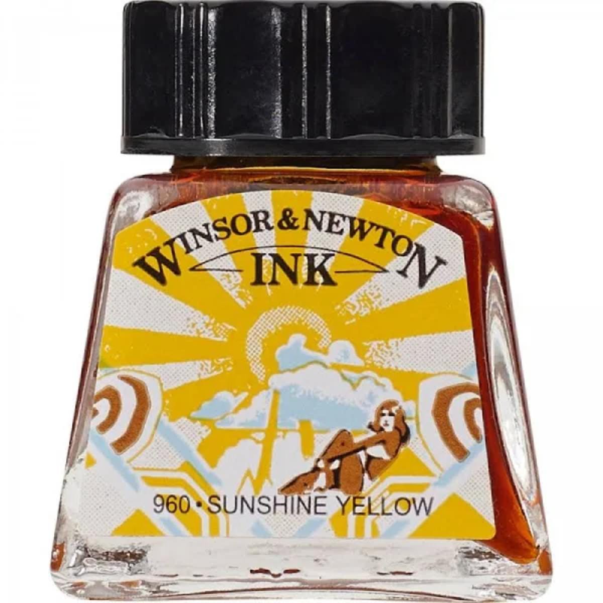 Tinta Para Desenho Winsor & Newton - Várias Cores Sunshine Yellow Winsor & Newton