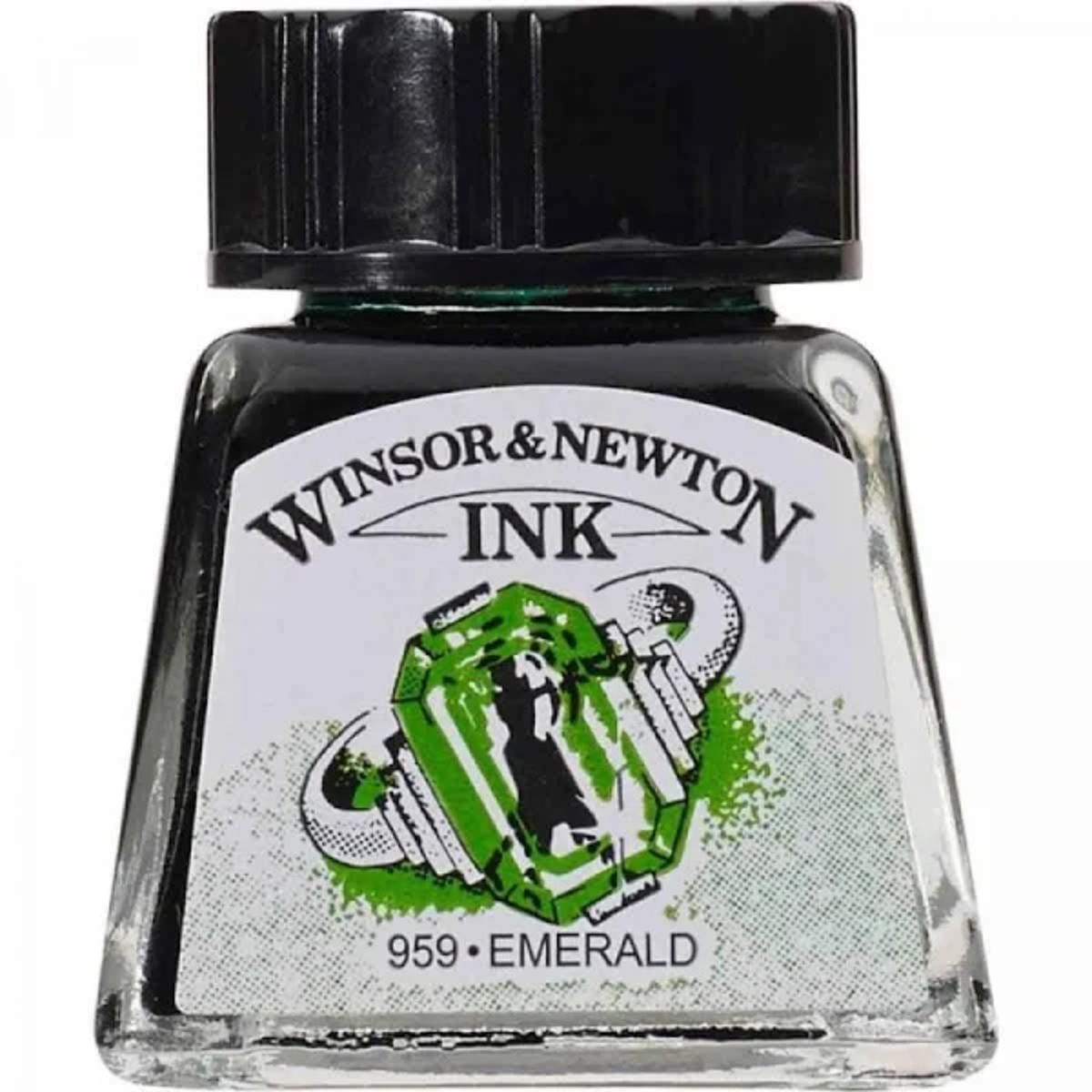Tinta Para Desenho Winsor & Newton - Várias Cores Emerald Winsor & Newton