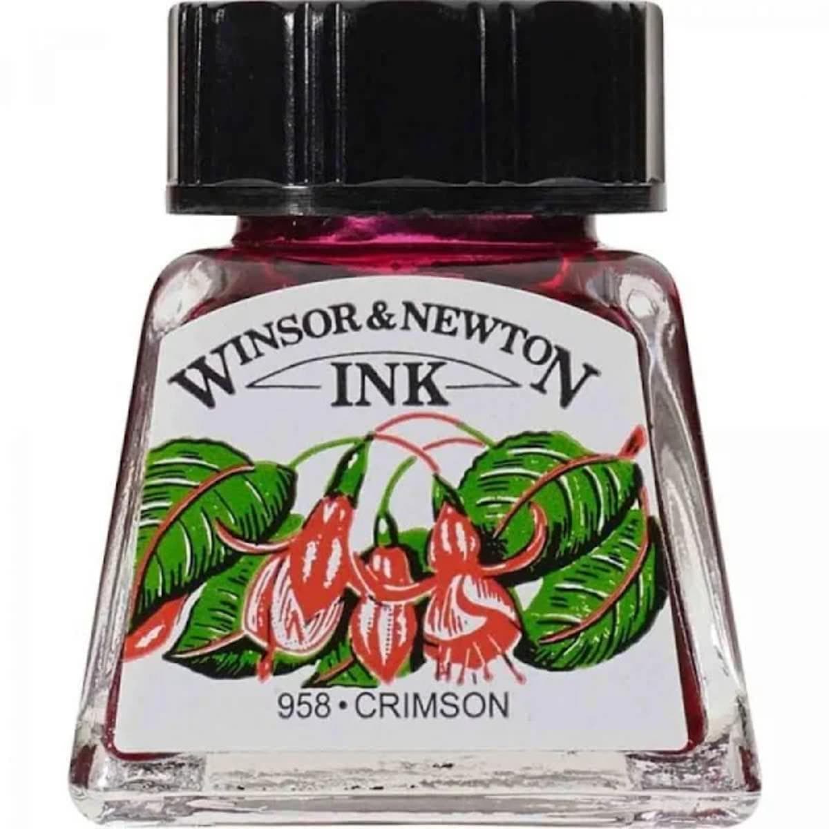 Tinta Para Desenho Winsor & Newton - Várias Cores Crimson Winsor & Newton