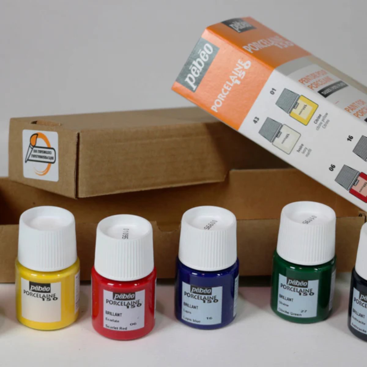 Tinta Para Porcelana Pebeo Initiation - Conjunto 1 com 6 x 20ml Livraria Skilo