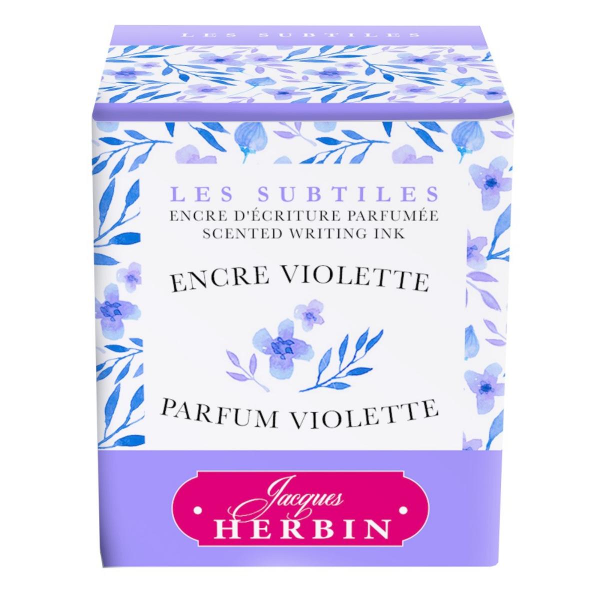 Tinta Perfumada Para Caneta Tinteiro Herbin - Violette Livraria Skilo